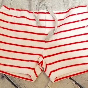 baby striped shorts